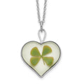 Silver Four Leaf Clover Necklace M873