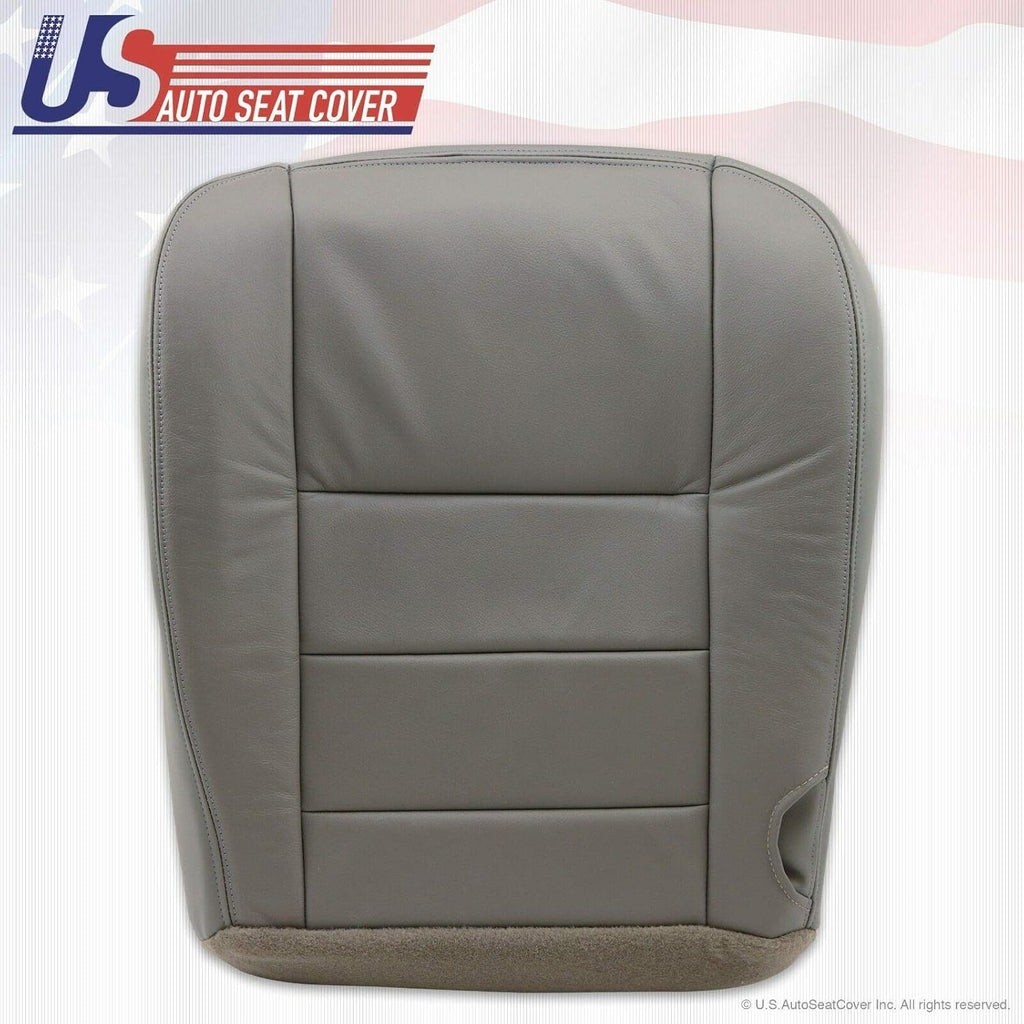 Gray Leather Driver Bottom Seat Cover Z29106