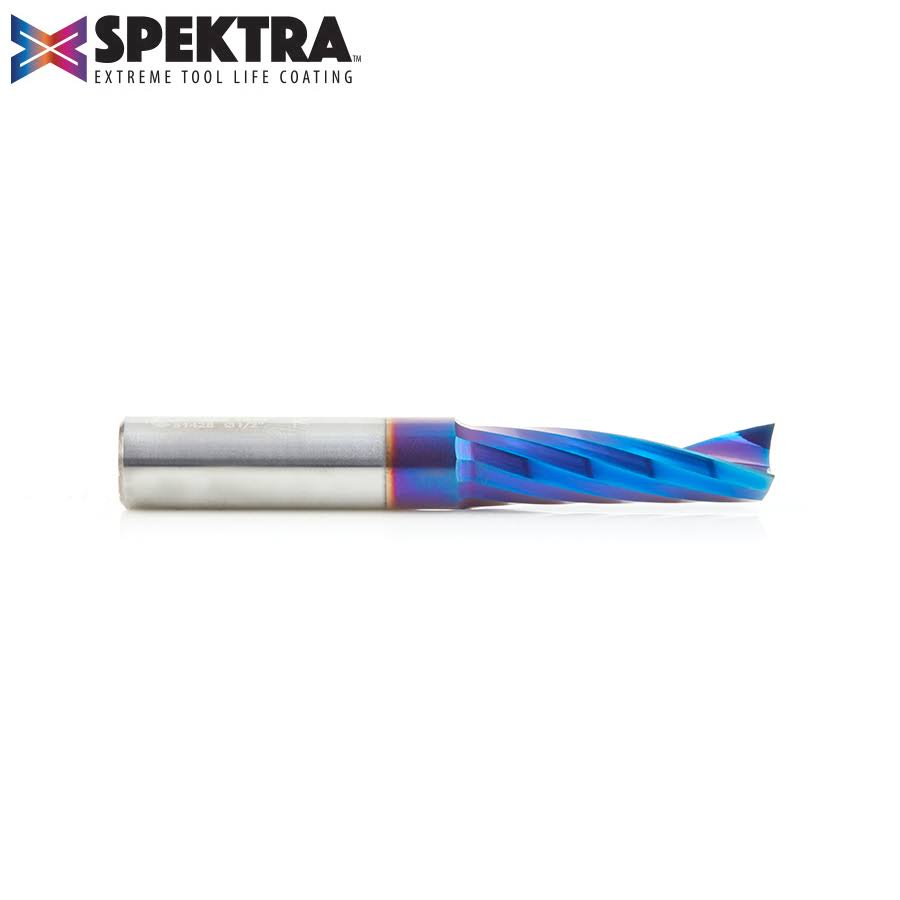 Solid Carbide CNC Spiral Flute Plastic Cutting 1/2 Dia x 1-5/8 x 1/2 inch Sh U201