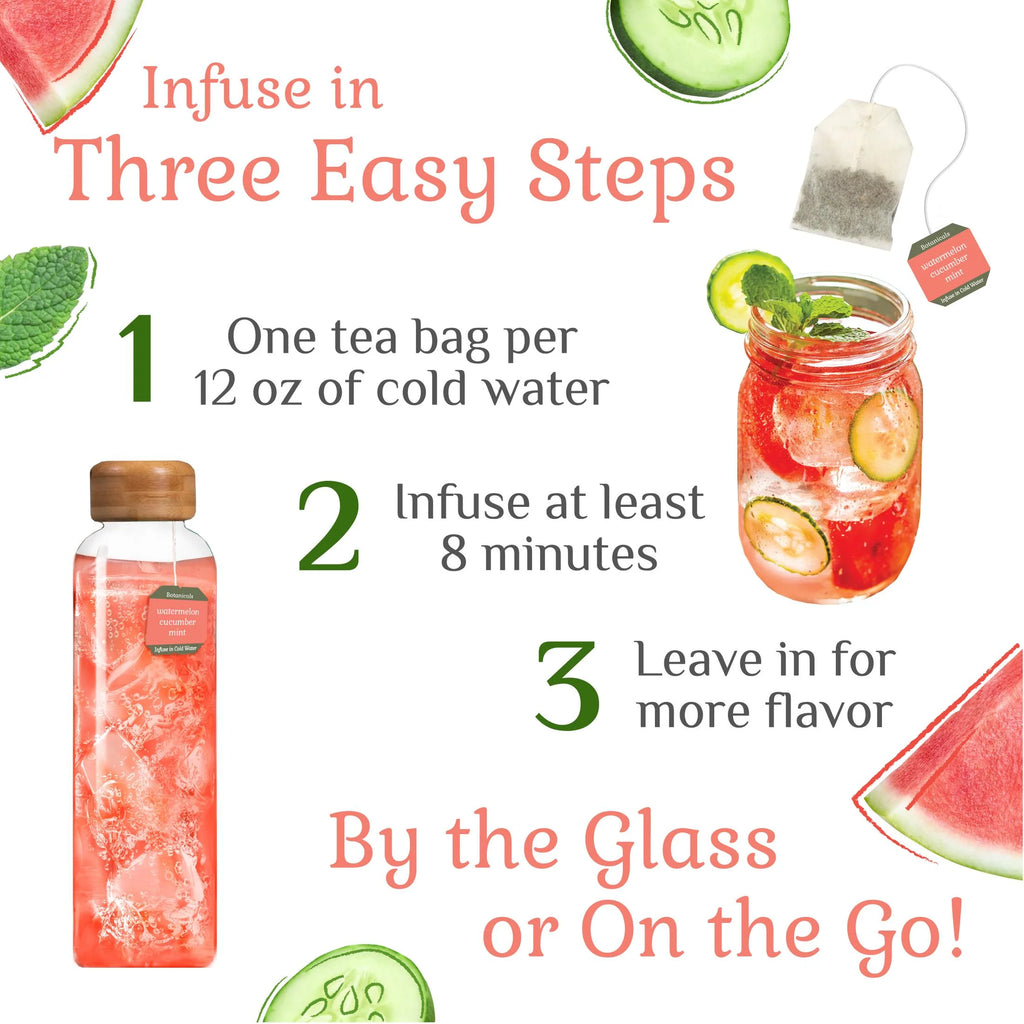Watermelon Cucumber Mint Cold Water Infusion Tea Bags, 72 Count Y37263