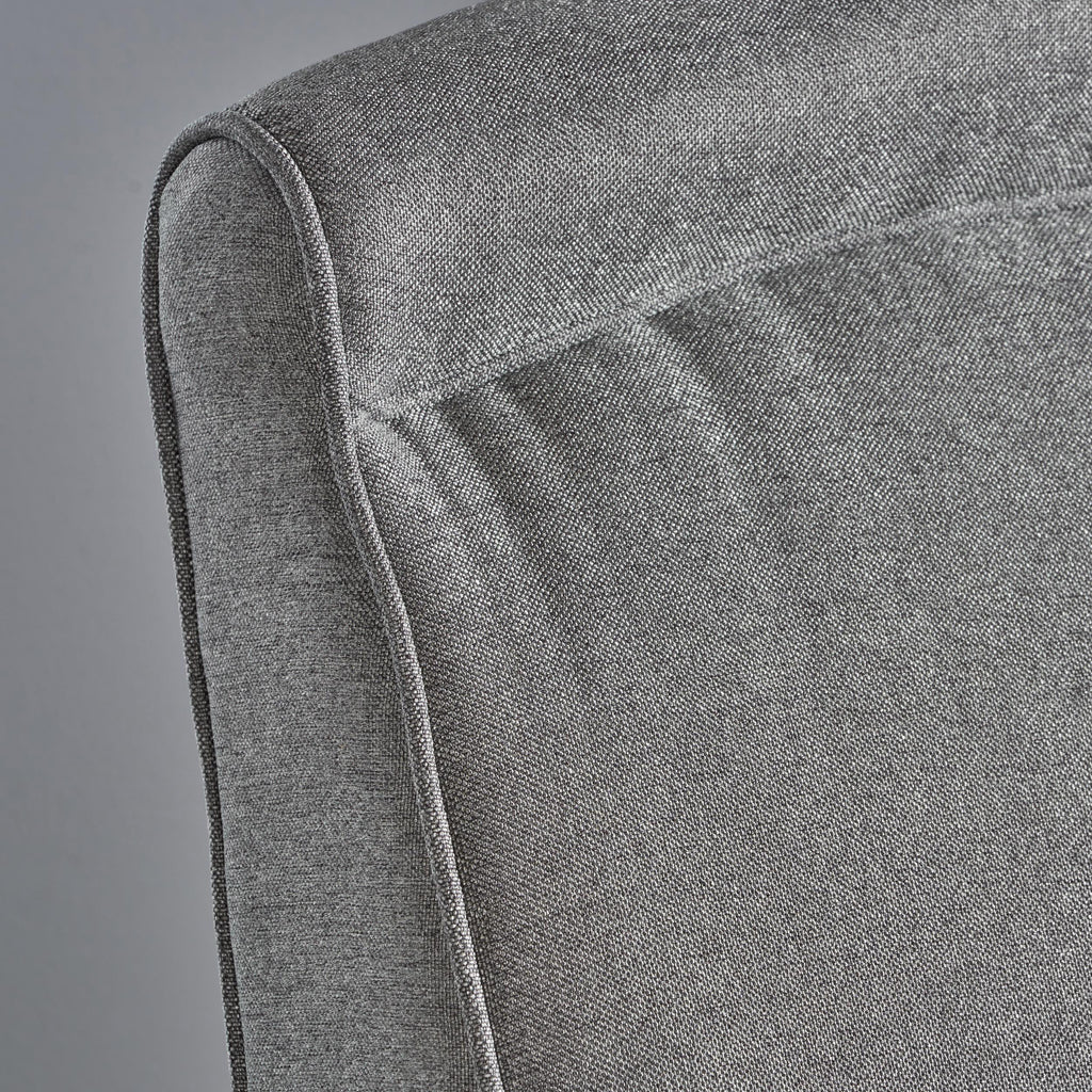 Slate Gray Fabric Chaise Lounge Y760