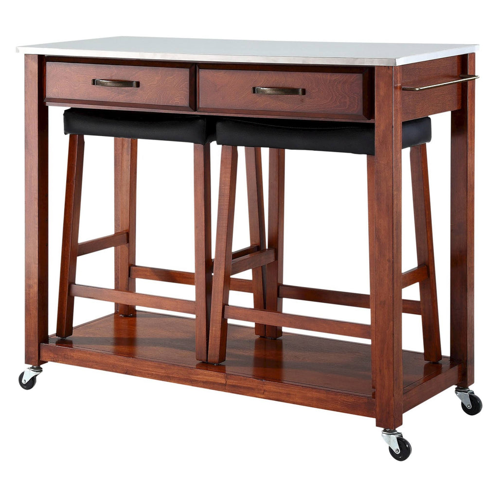Stainless Steel Top Cherry Kitchen Cart H973