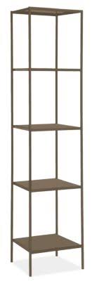 Mineral Brown Slim Bookcase 15d 15W 72H J4328