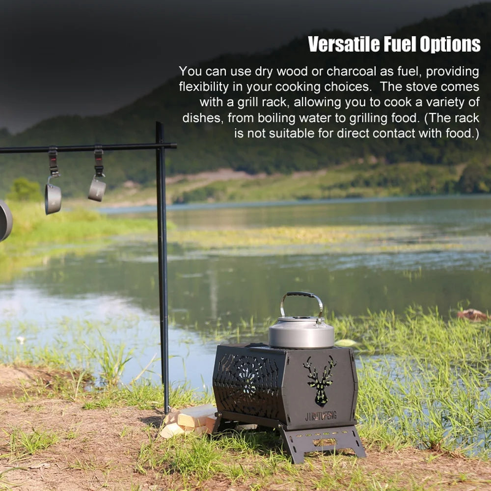 Campfire Stand Portable Wood Burning Camp Stove L64565