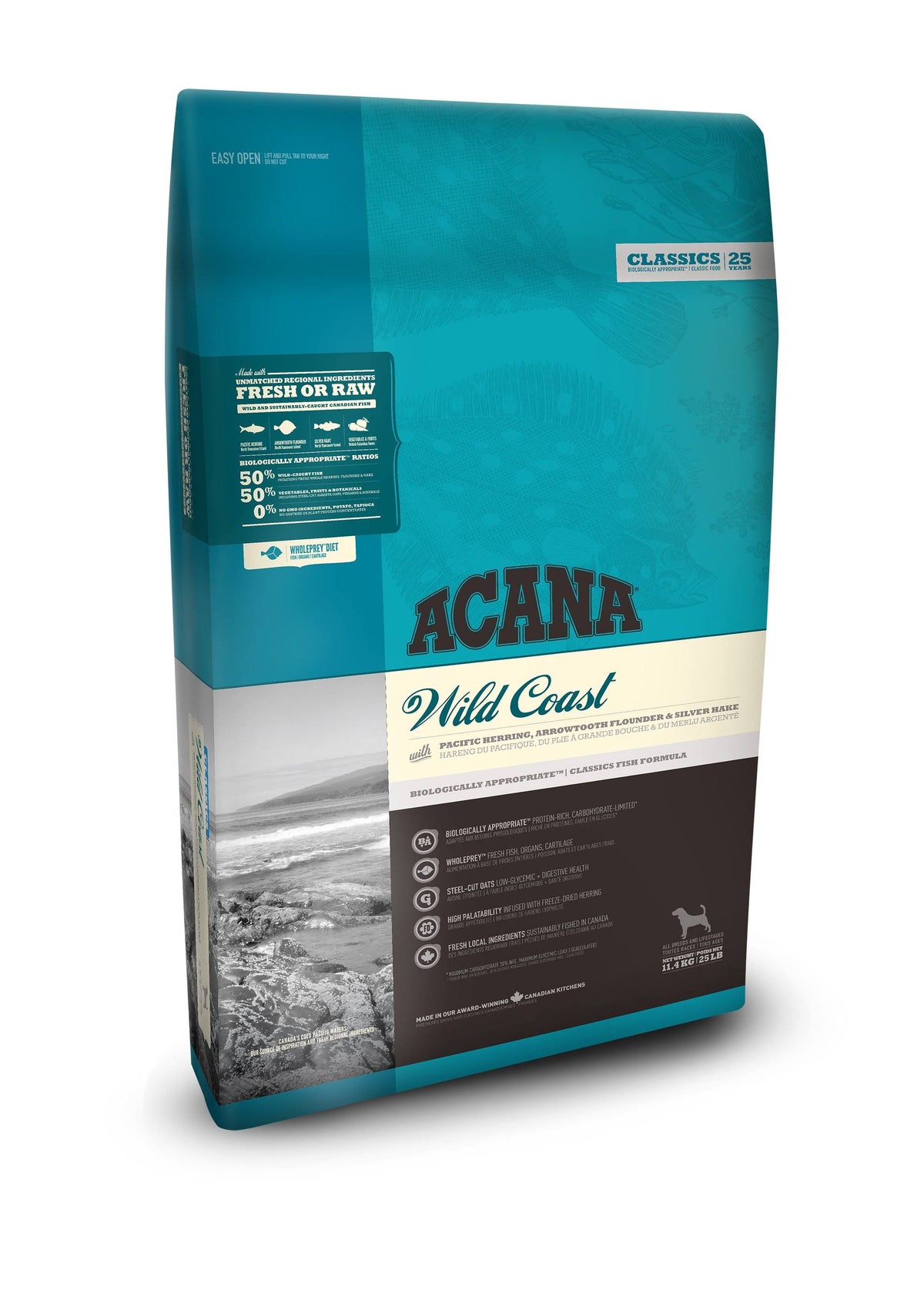 Acana Wild Coast Adult Dog Food 11.4kg N31427