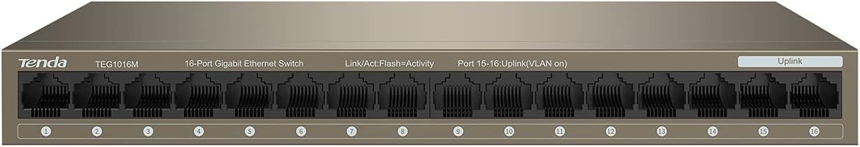 16 Port Gigabit Unmanaged Ethernet Network Switch, Pack of 2 Z14151