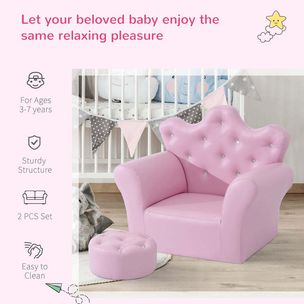 Kids Sofa Set with Footstool K768297