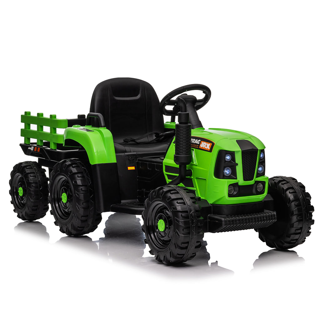12V Ride-On Tractor with Trailer with Remote Control V97046