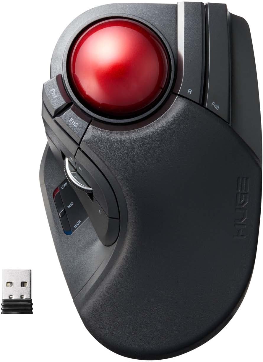 2.4GHz Wireless Trackball Mouse 8-Button Pack of 2 C7715
