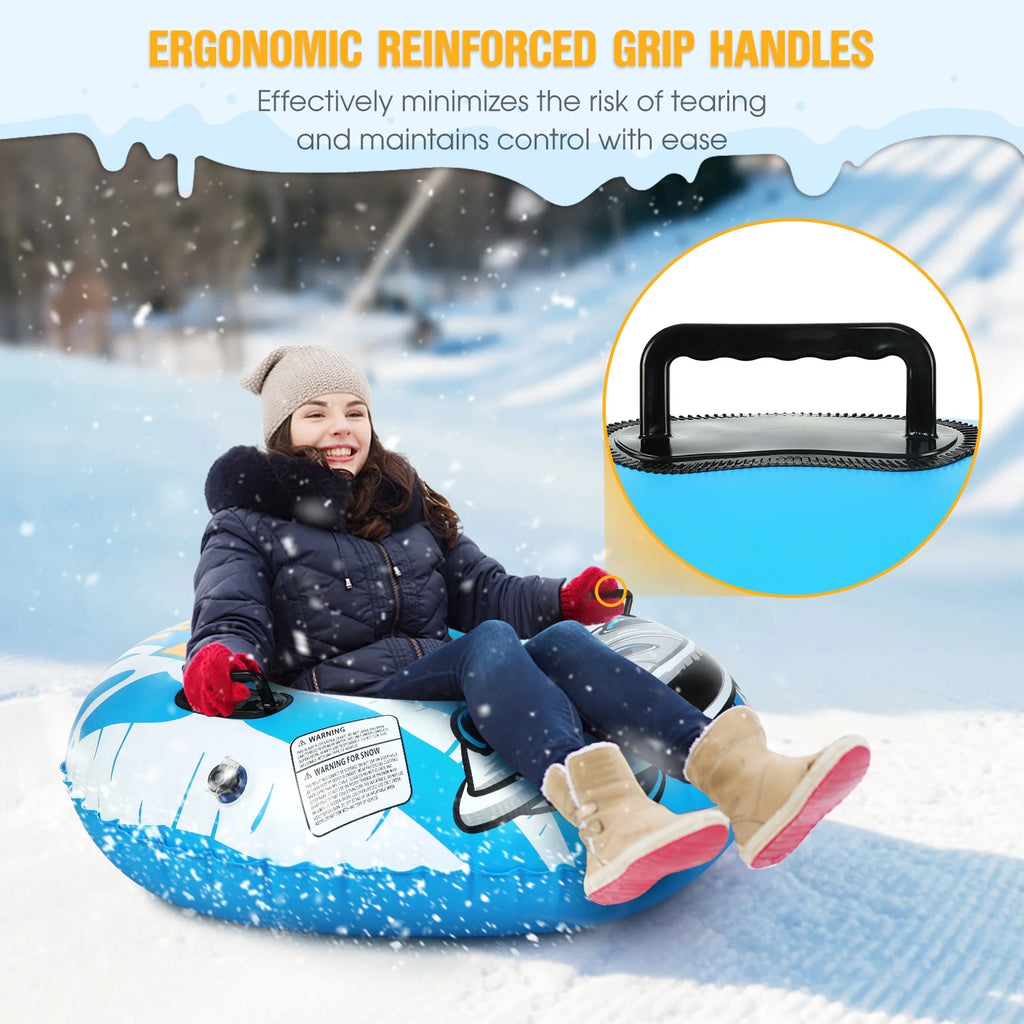 47 Inch Inflatable Pvc Snow Tube Sled I758302