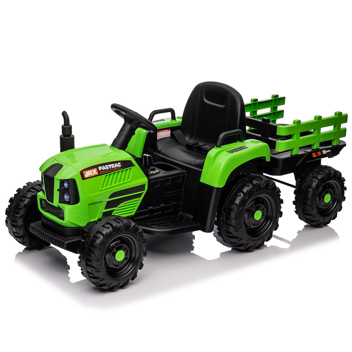 12V Ride-On Tractor with Trailer with Remote Control V97046