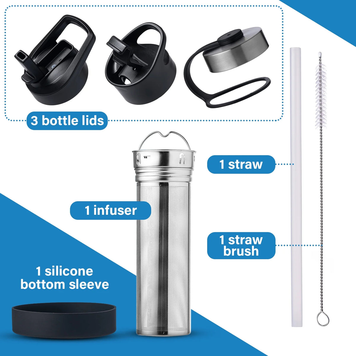 32 oz Stainless Steel Vacuum Insulated Water Bottle X96637