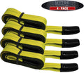 4 Pack 3" x 20' Heavy Duty Recovery Tow Strap 24,000 lbs Break Strength Q1211