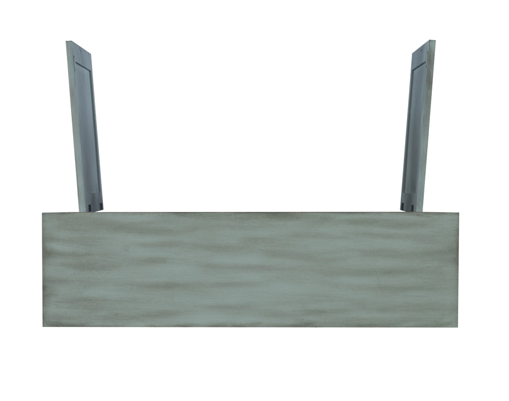 Blue 2-Door 2-Drawer Console Table with Shelves C482