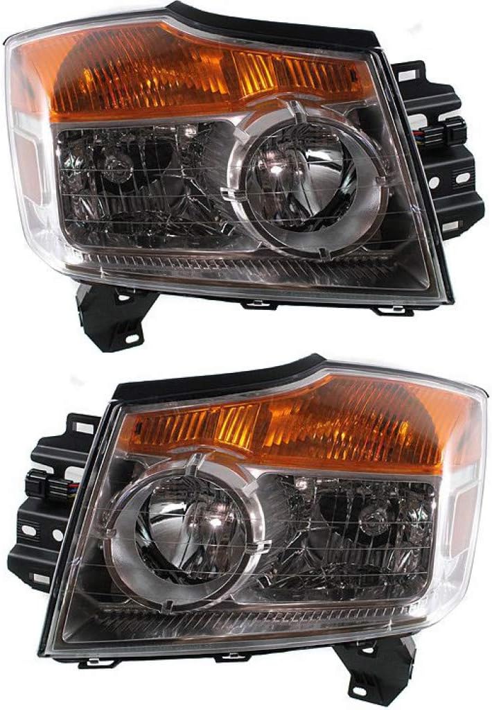 Headlight Assembly Pair for Nissan Armada 2008-2010 R4002