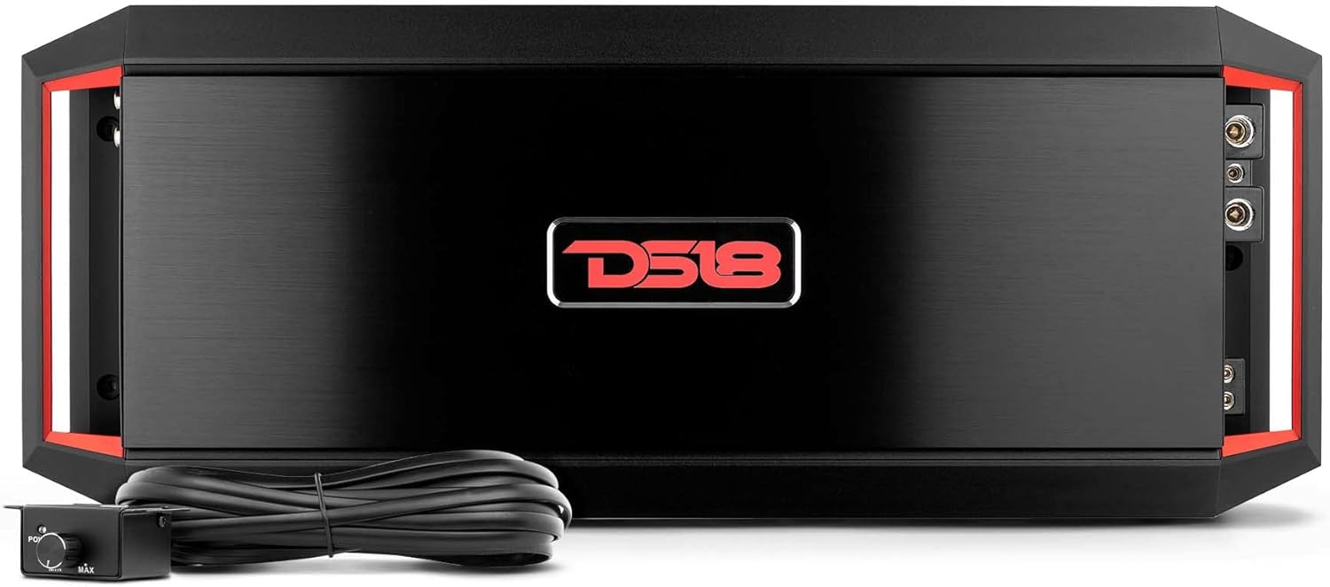 4-Channel 1600w Peak Car Amplifier with Remote Subwoofer Control D7508