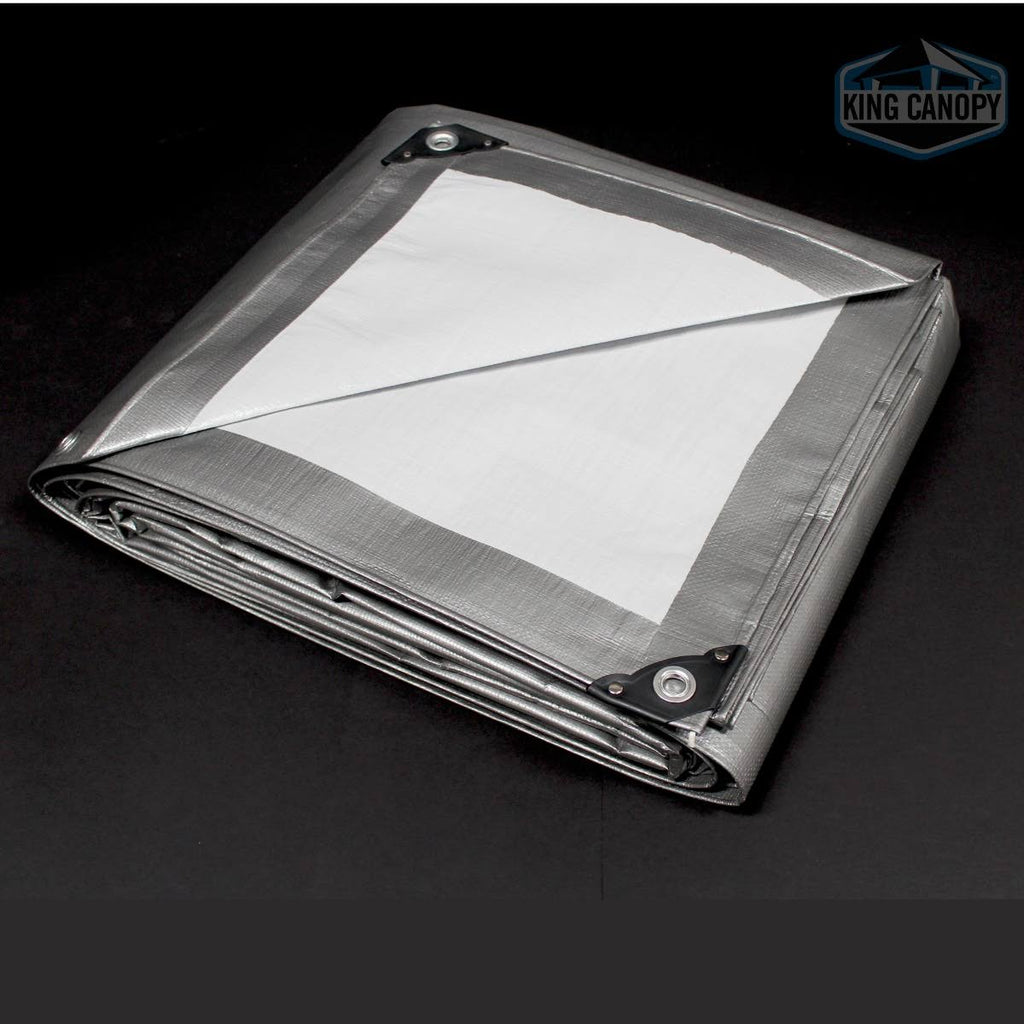 Silver/White Super Heavy Duty Tarp 40x60 O727