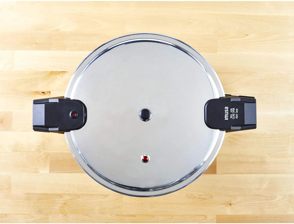 16Qt Jumbo Stovetop Pressure Cooker With Regulator And Side Handles U5038