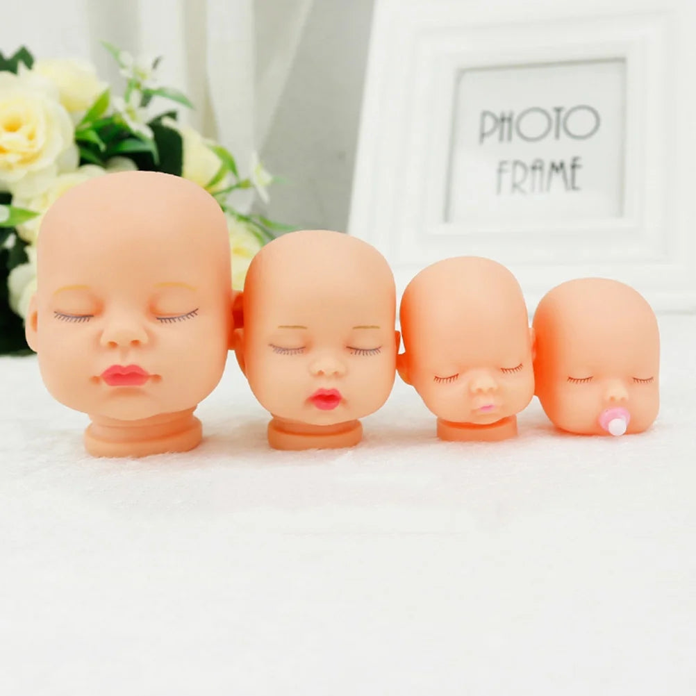 40 Pcs Vinyl Doll Head Key Fob Craft Making Supplies F91898