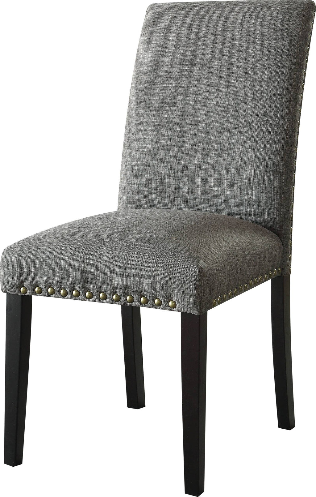 Stone Gray Linen Side Chair Set of 2 S5625