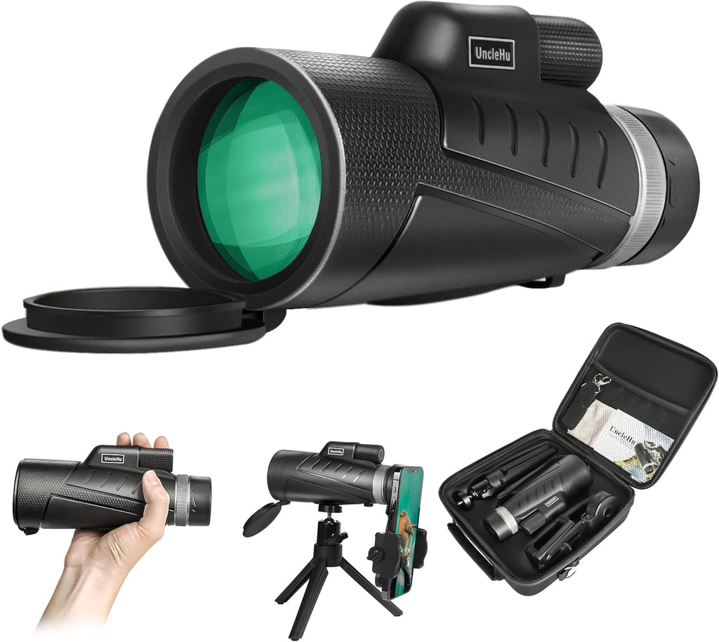 12x50 Monocular Telescope with 23mm Large Eyepiece and Smartphone Adapter P819714