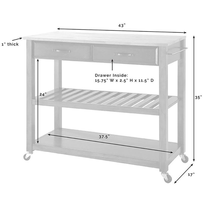 Stainless Steel Top Cherry Kitchen Cart H973