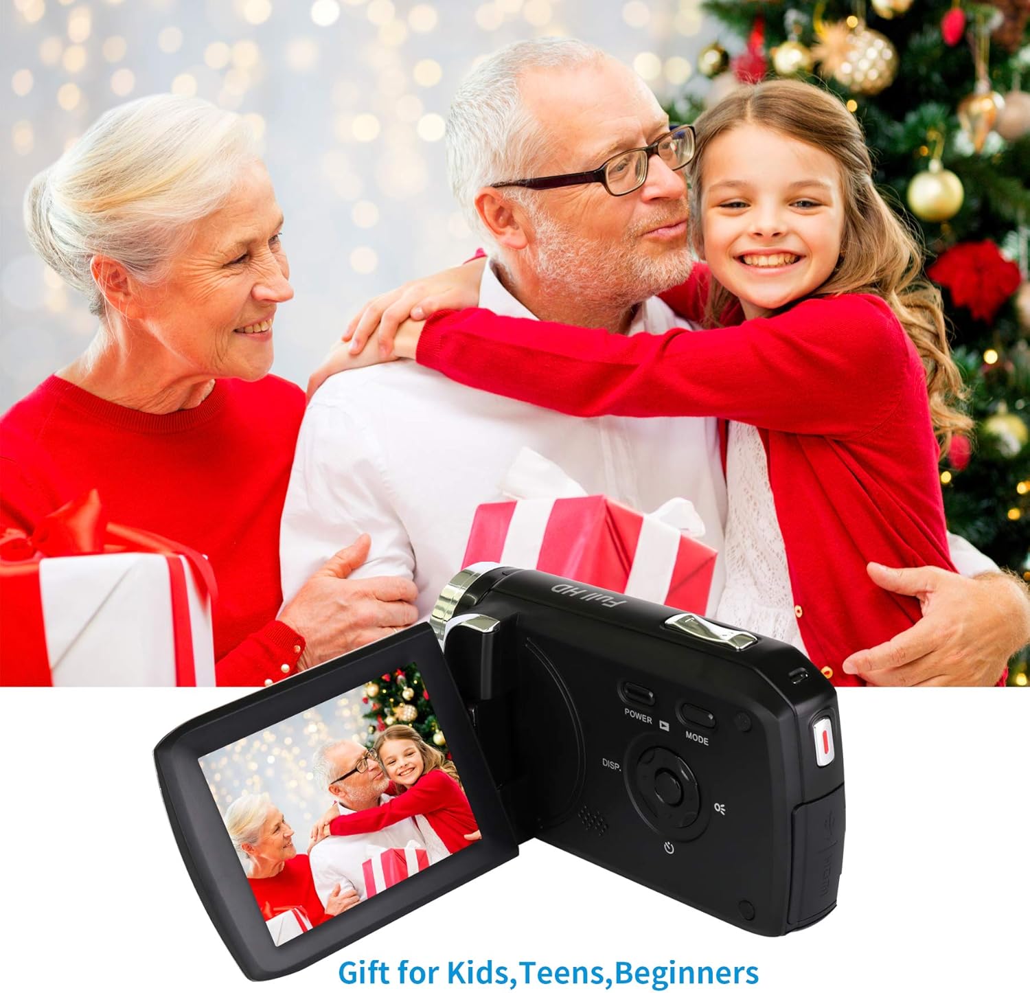 1080P Full HD Digital Camera Recorder for Kids, 36MP, Pack of 2 W265