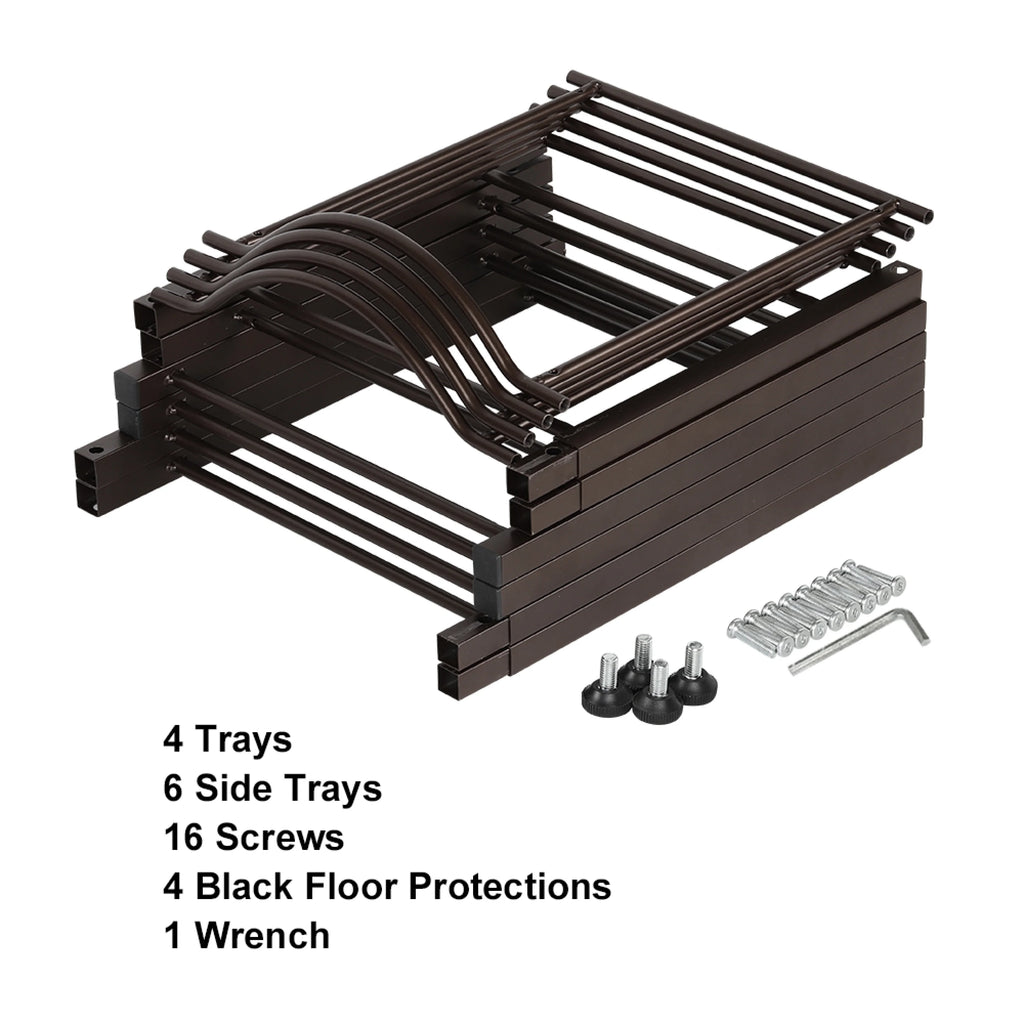 4-Tier Heavy Duty Water Bottle Holder Storage Rack J646