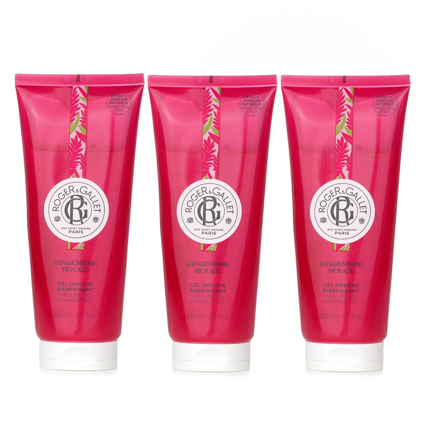 Gingembre Rouge Wellbeing Shower Gel 200ml x3 N49757