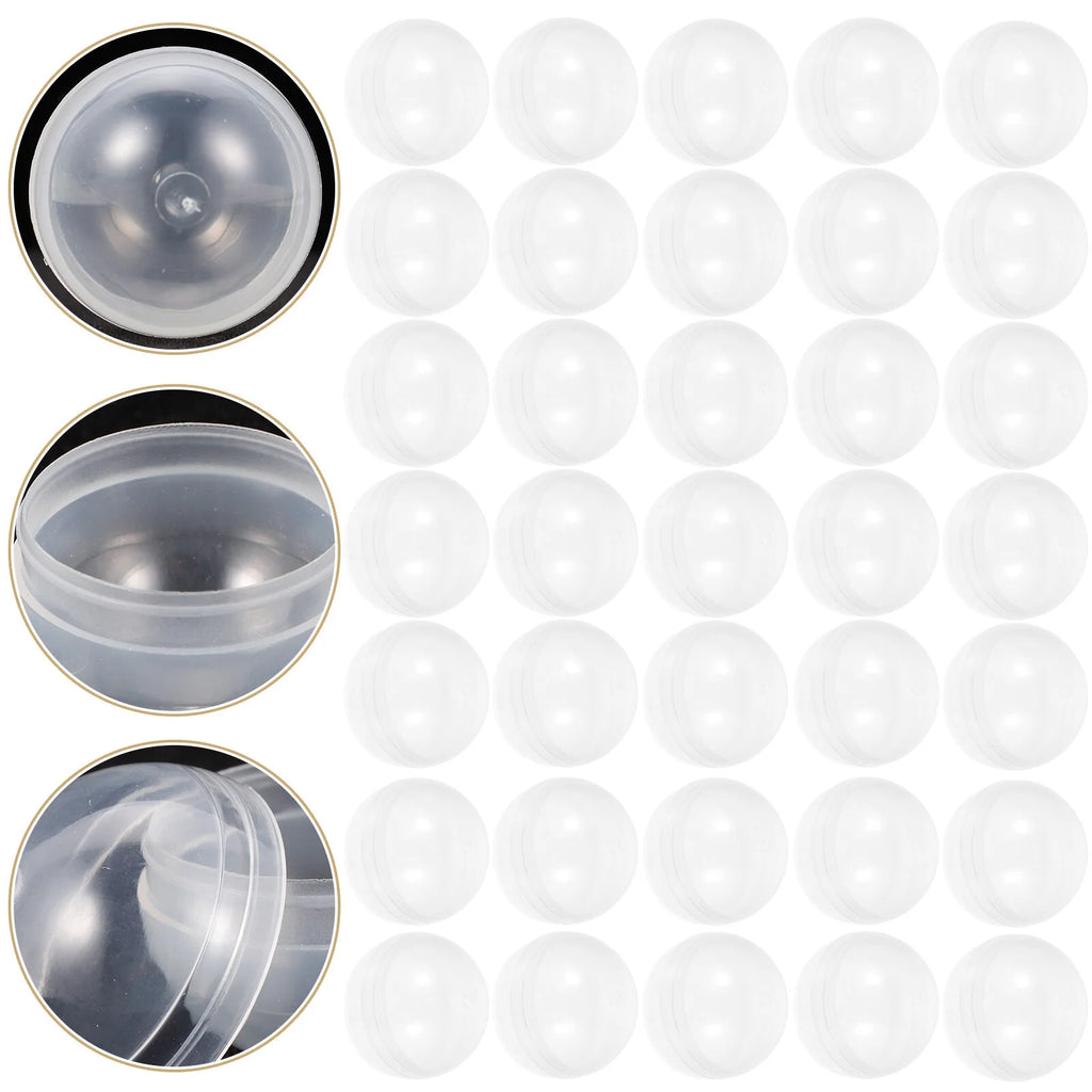 100pcs Clear Plastic Fillable Balls T856