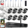 2K 3.0MP Wireless Security Camera System, 8 Channel NVR with 4TB HDD W7245