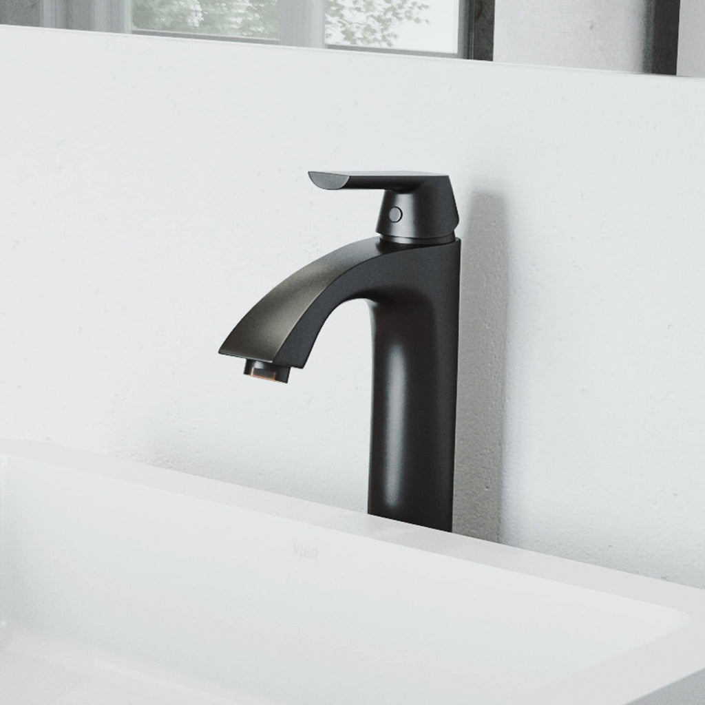 Matte Black Vessel Bathroom Faucet N9958