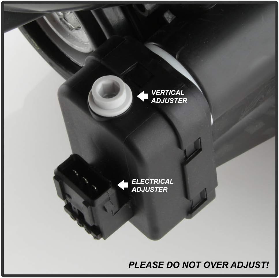 Black Housing Halogen Headlights for 2010-2012 Nissan Altima 4Dr Sedan D944