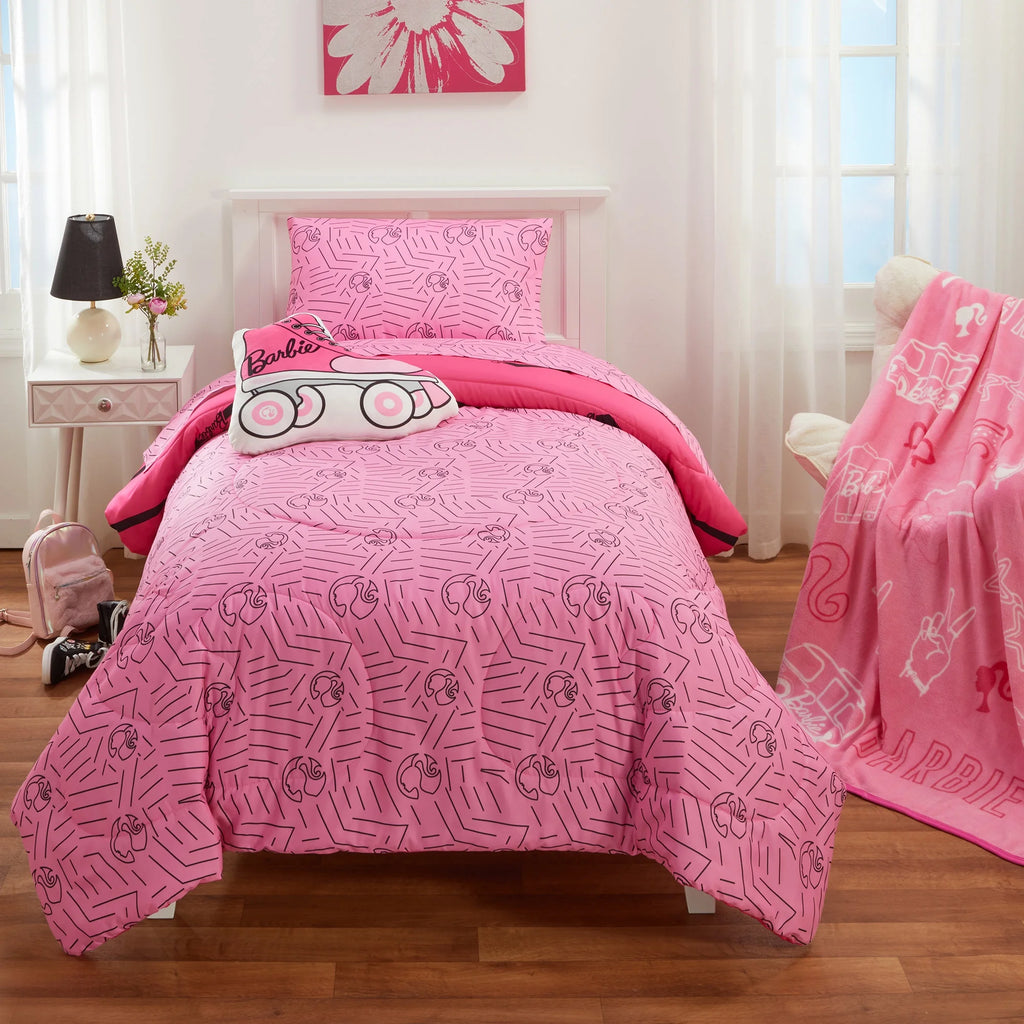 Pink Chevron Microfiber Twin Full Comforter Set R582