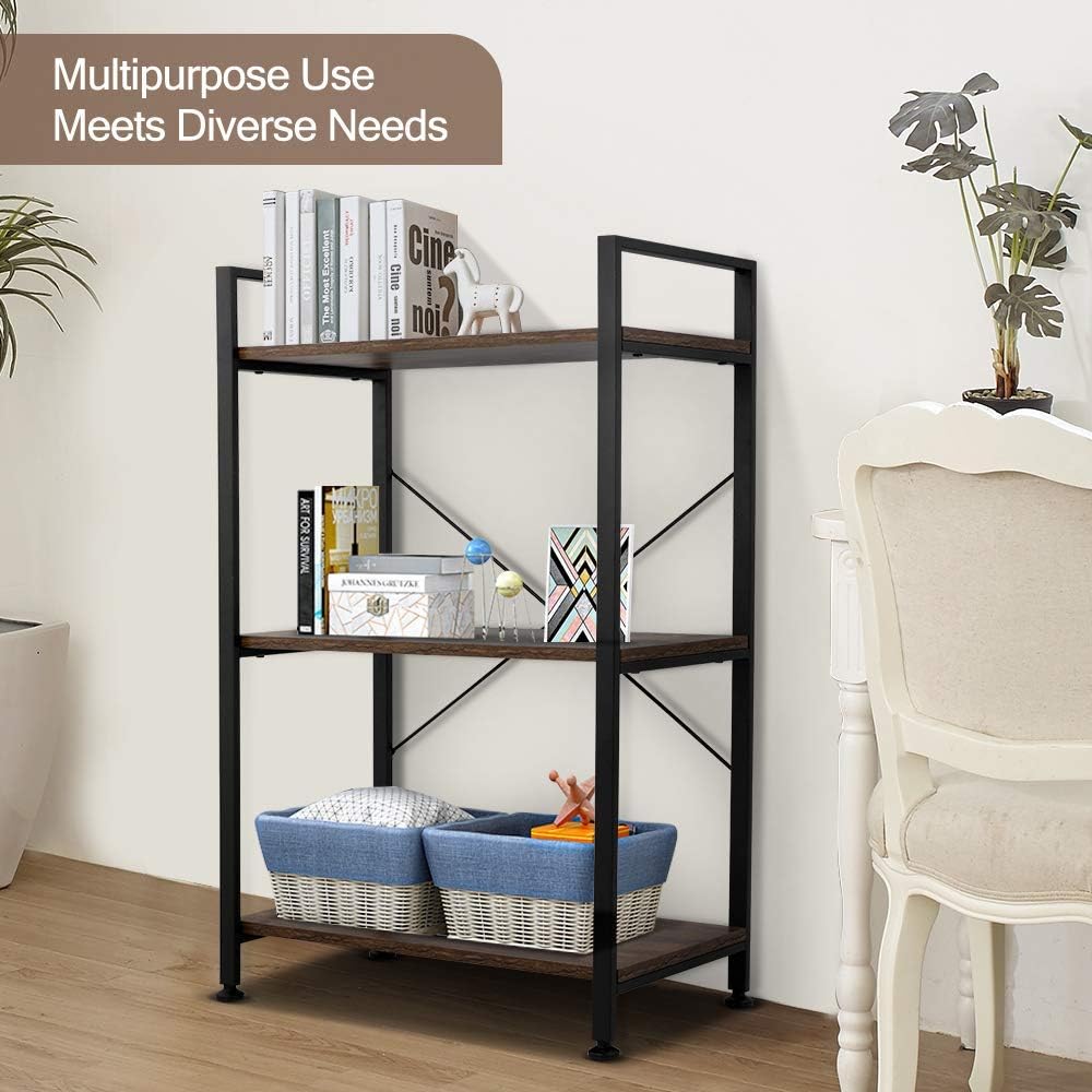 3 Tier Metal Frame Bookshelf F505707