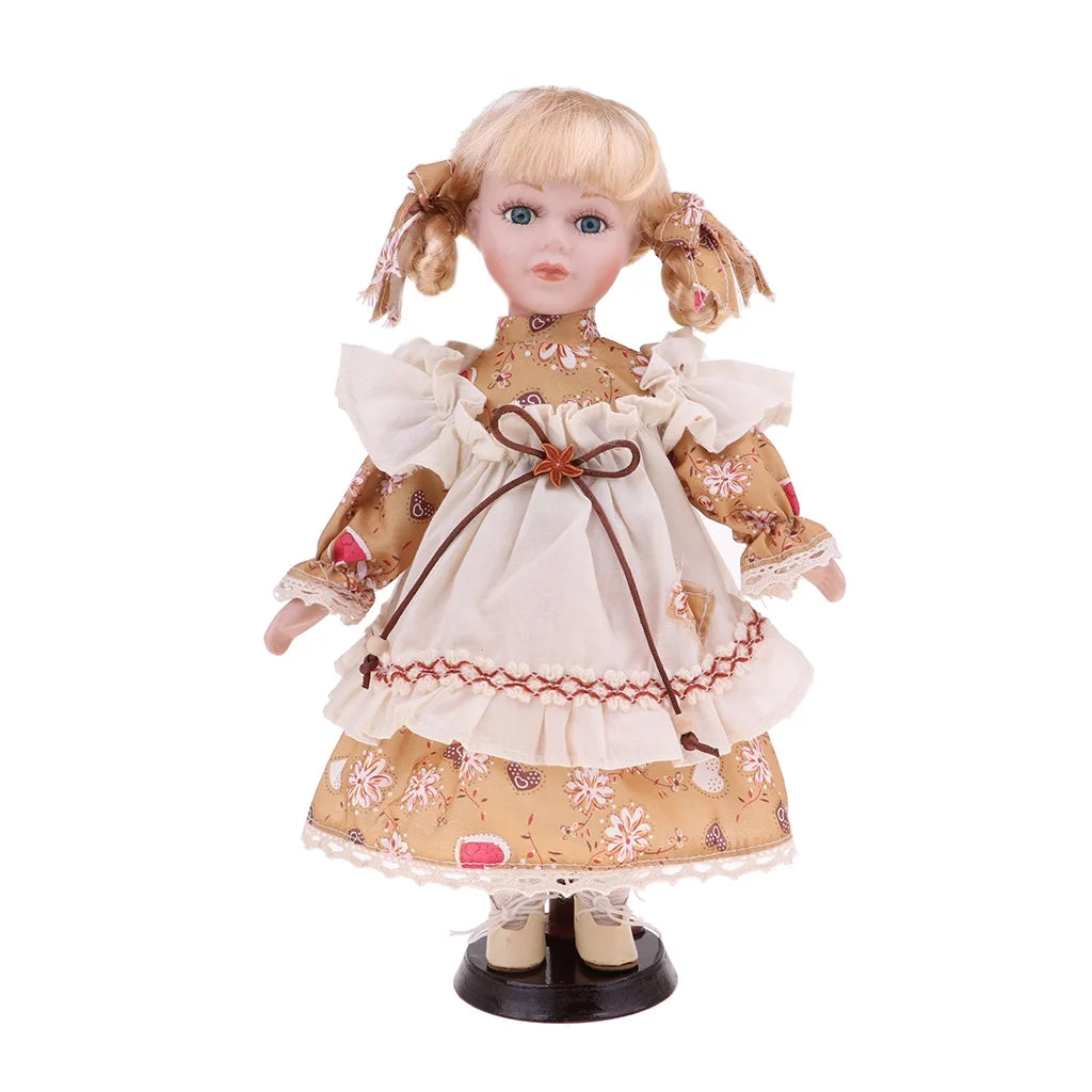 Porcelain Girl Doll People Figure Decoration V898