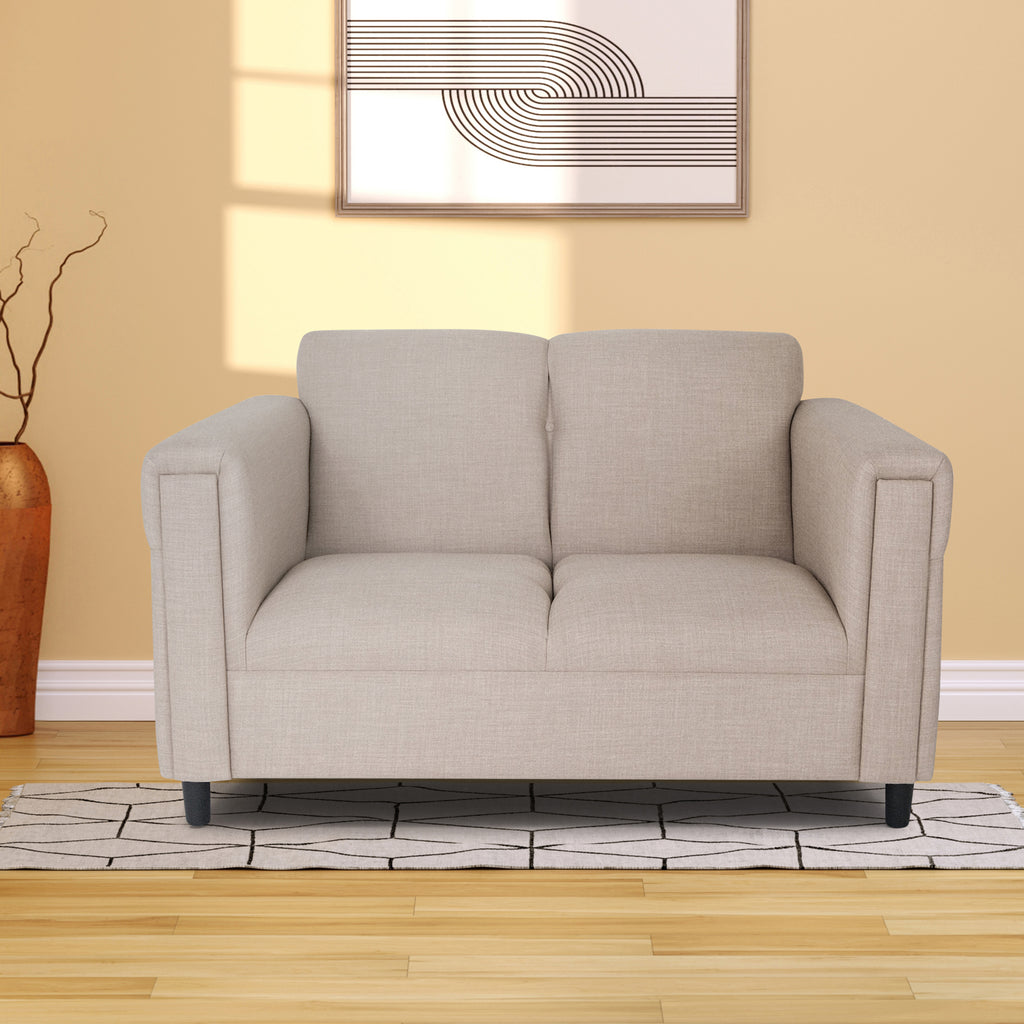 Solid Wood Frame Loveseat Sofa V99144