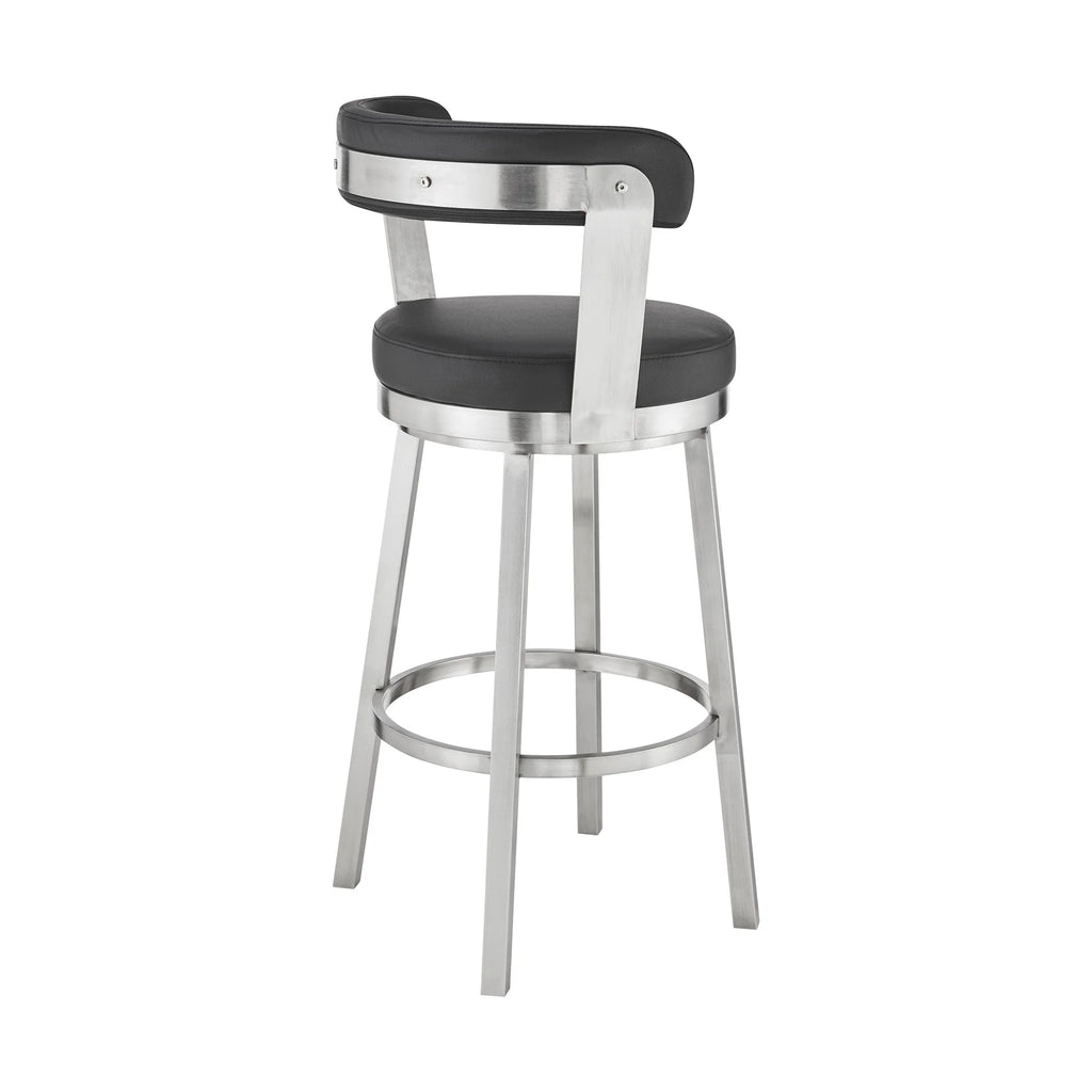Faux Leather Swivel Bar Stool M434755