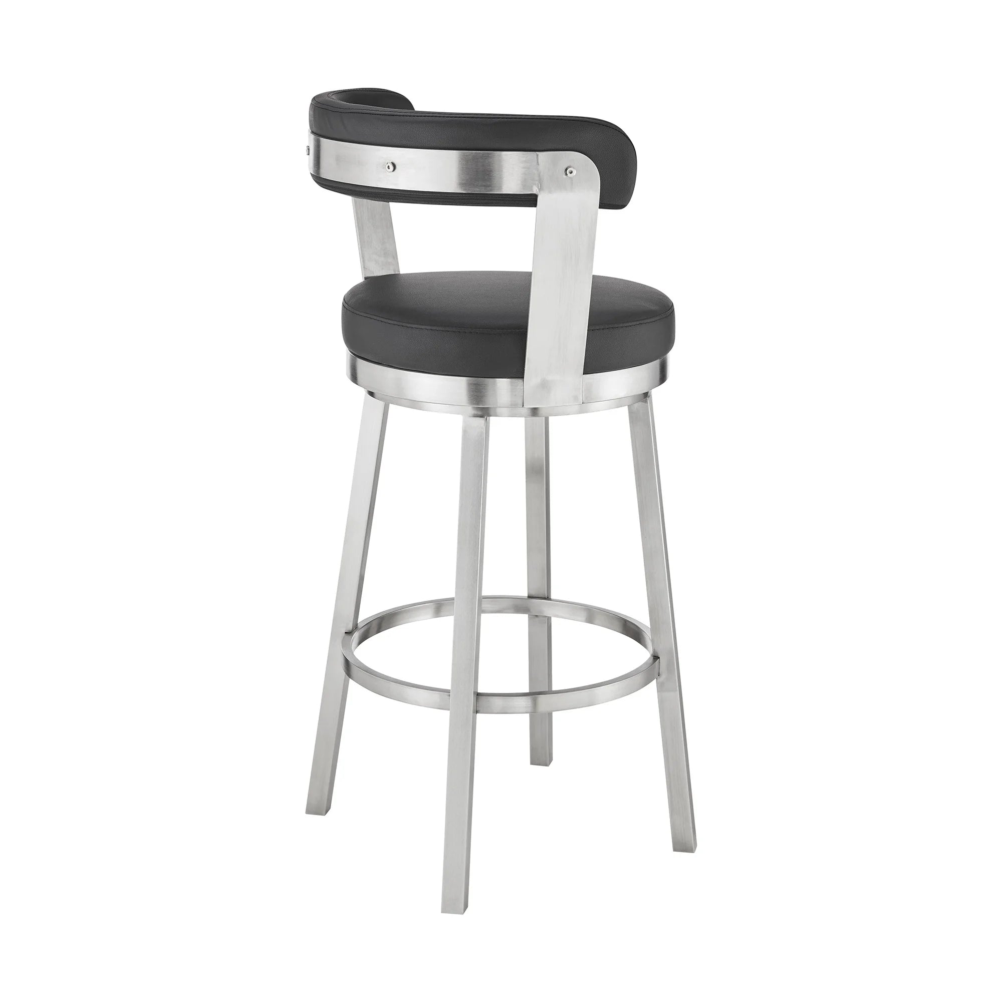 Faux Leather Swivel Bar Stool M434755