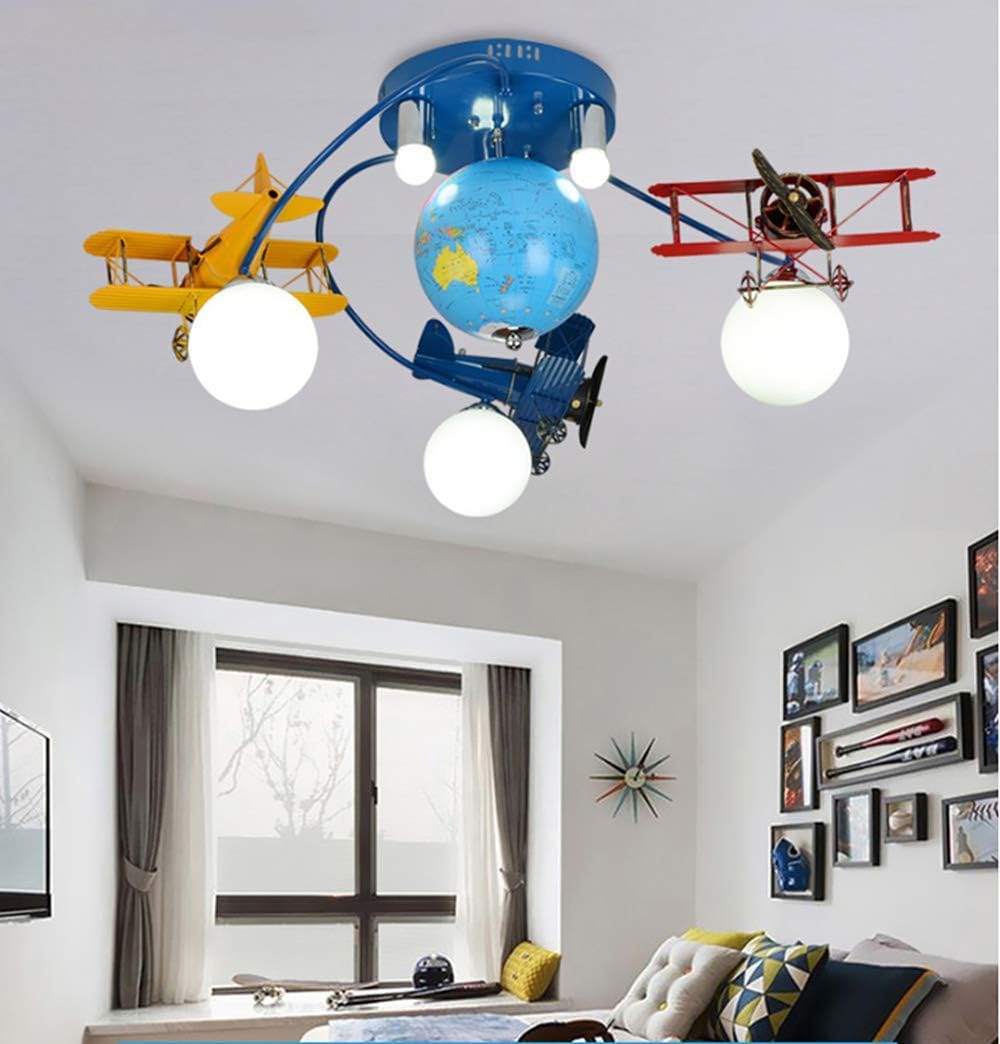 Airplane LED Flush Mount Light Fixture for Kids Room C302