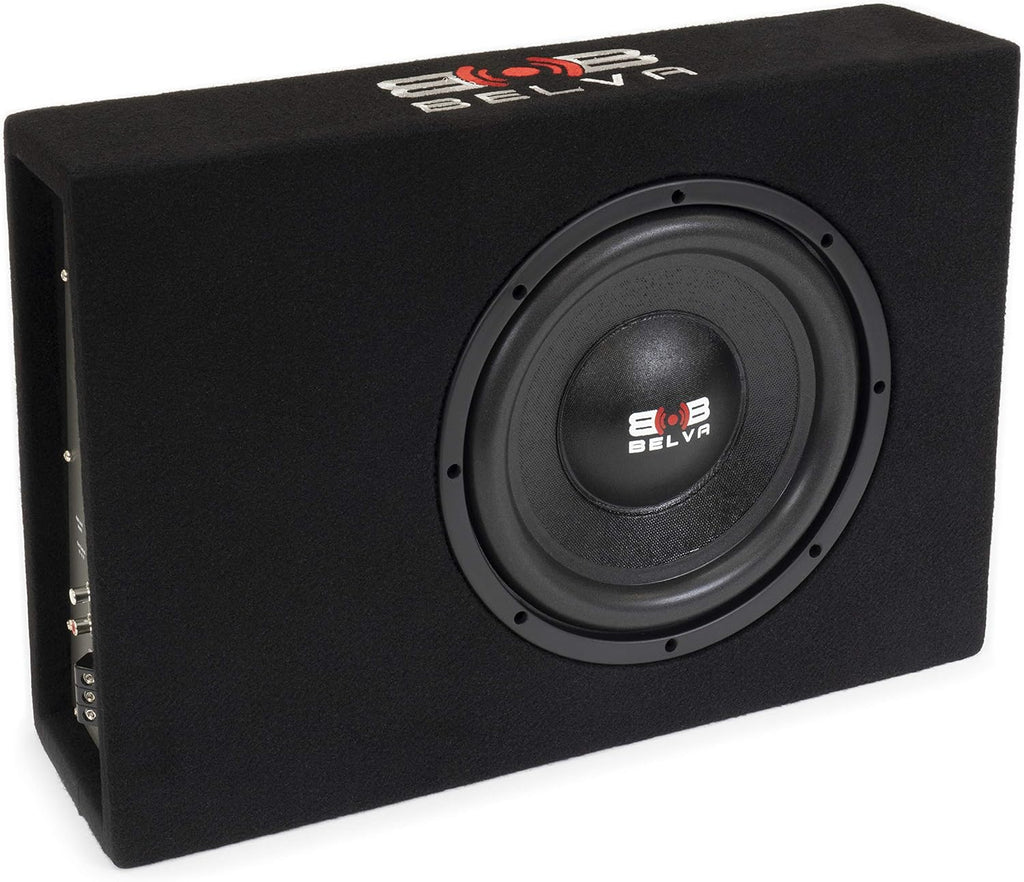 600 Watt Peak 10-inch Amplified Loaded Subwoofer Box V14837