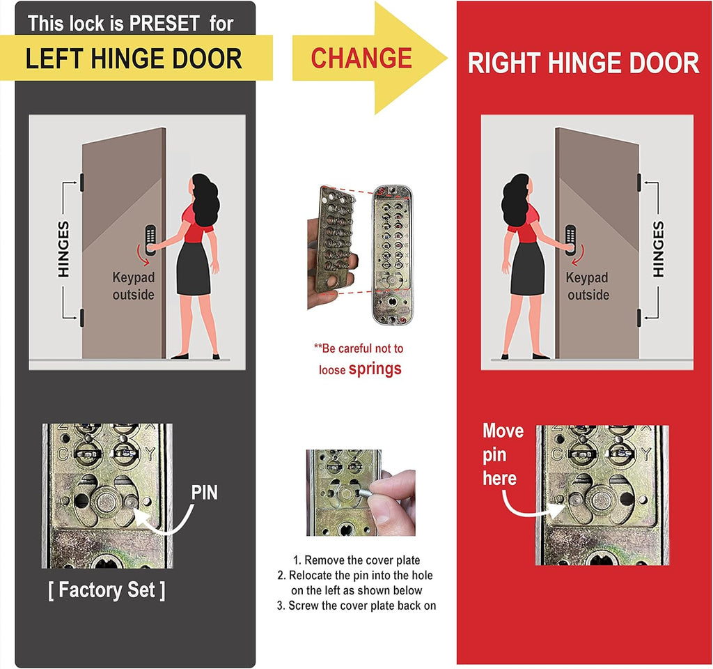 Chrome Mechanical Deadbolt Door Lock V869772
