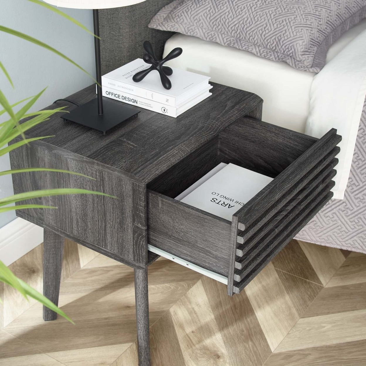 Charcoal End Table Q57923