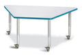 Trapezoid Activity Tables Gray and Teal - 30 x 60 in. E33052