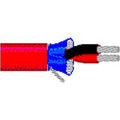 Shielded Multipair Cable, 1 Pair, 22 AWG, 100 ft, 300V, Red E24622