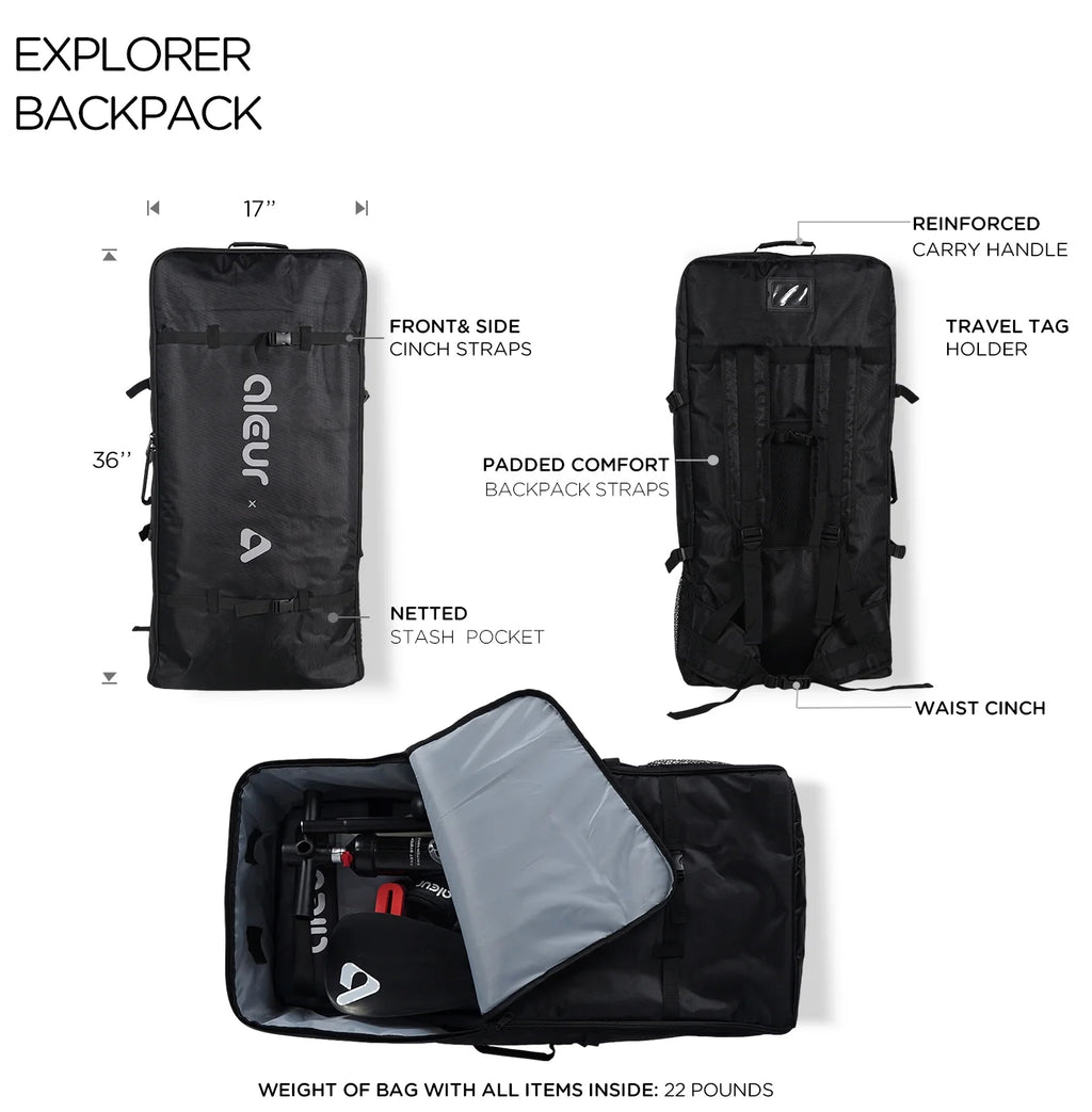 Inflatable Stand Up Paddle Board Package with Backpack, Leash, Paddle and Hand Pump G598800