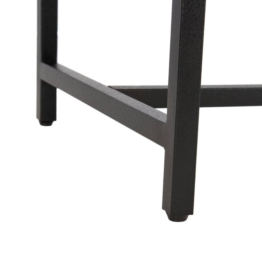 Grey Faux Leather Bench P698917