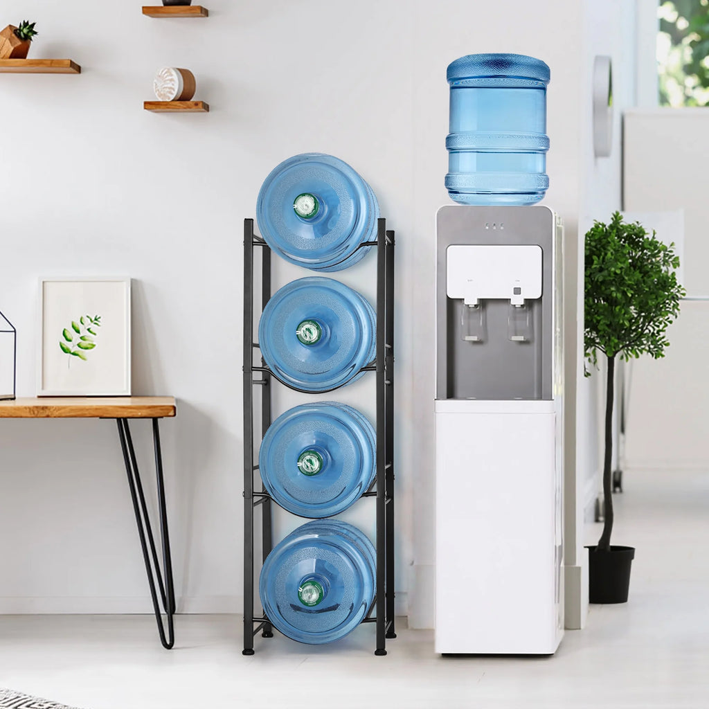 4-Tier Heavy Duty Water Bottle Holder Storage Rack J646