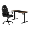 Black Metal 2-Piece Desk and Chair Set M238208