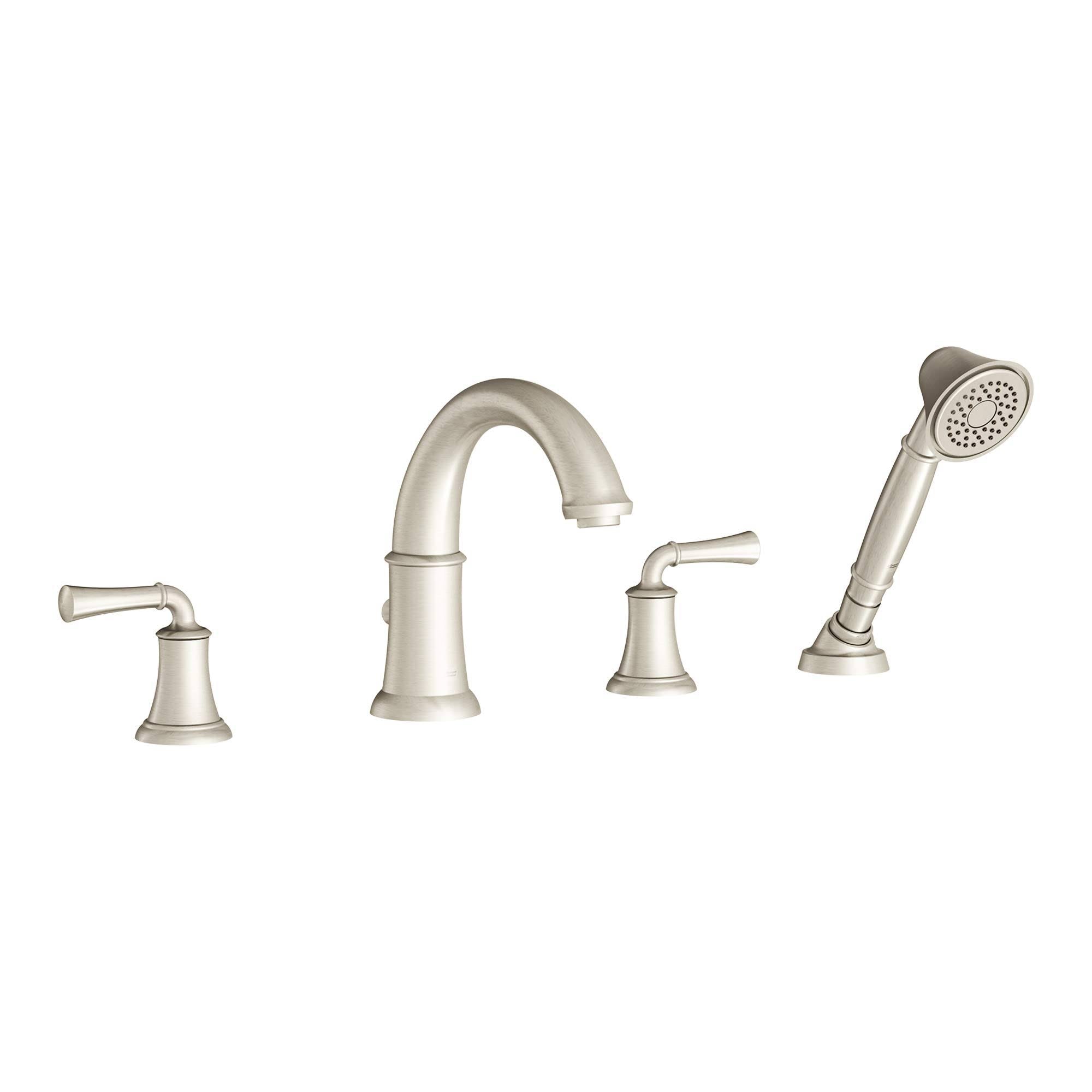 Brushed Nickel Roman Tub Filler with Personal Shower B43255